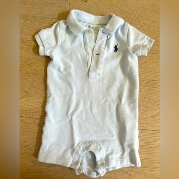 Ralph Lauren boys shirt sleeve, short onesie size 3 months - Picture 1 of 3